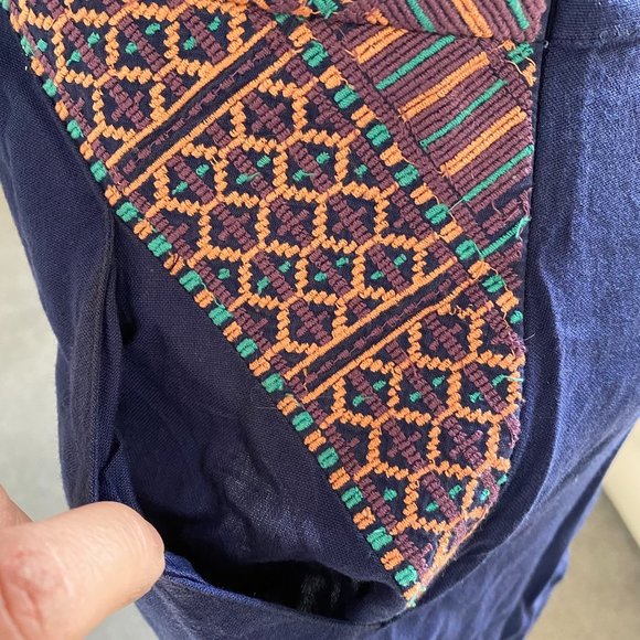 Ecote Strapless and Embroidered Dress in Blue Barbiecore MEDIUM - Picture 10 of 10